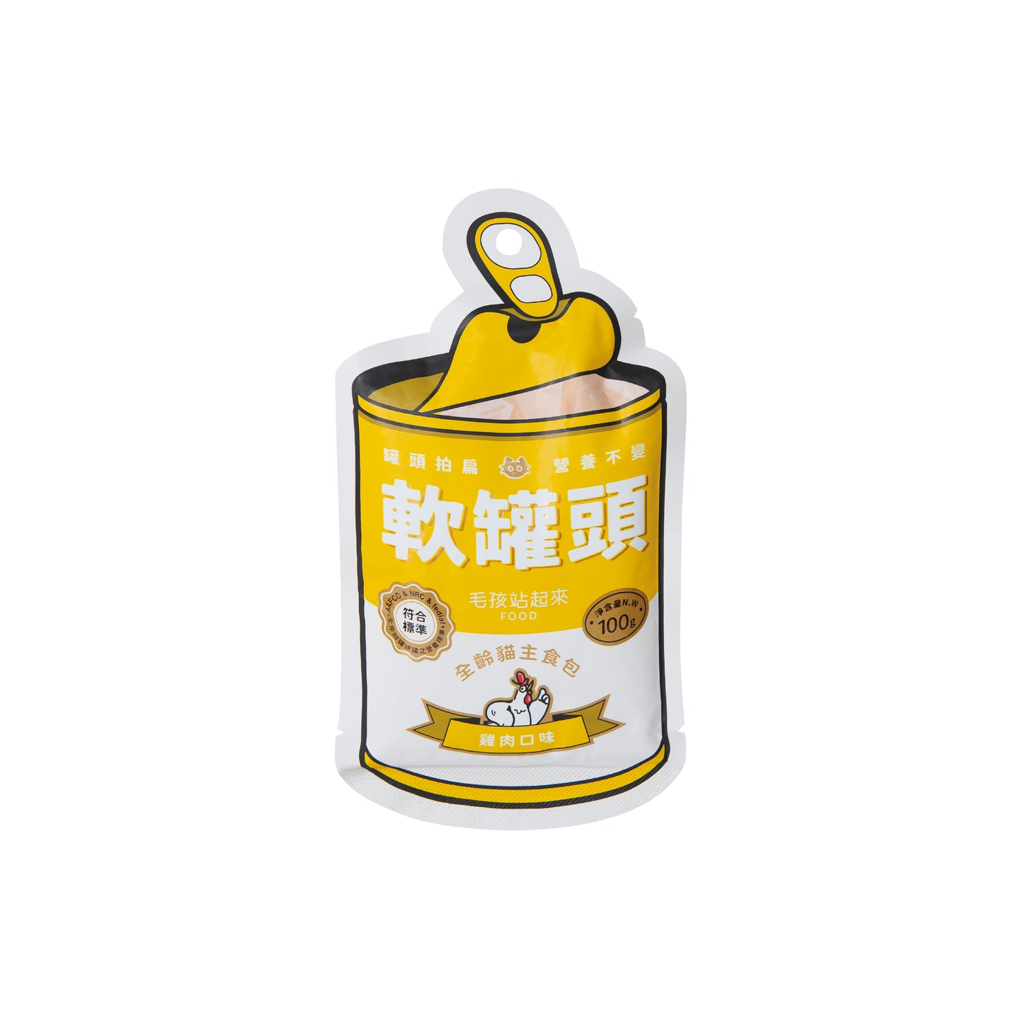 毛孩站起來 軟罐頭 全齡貓主食餐包 100g