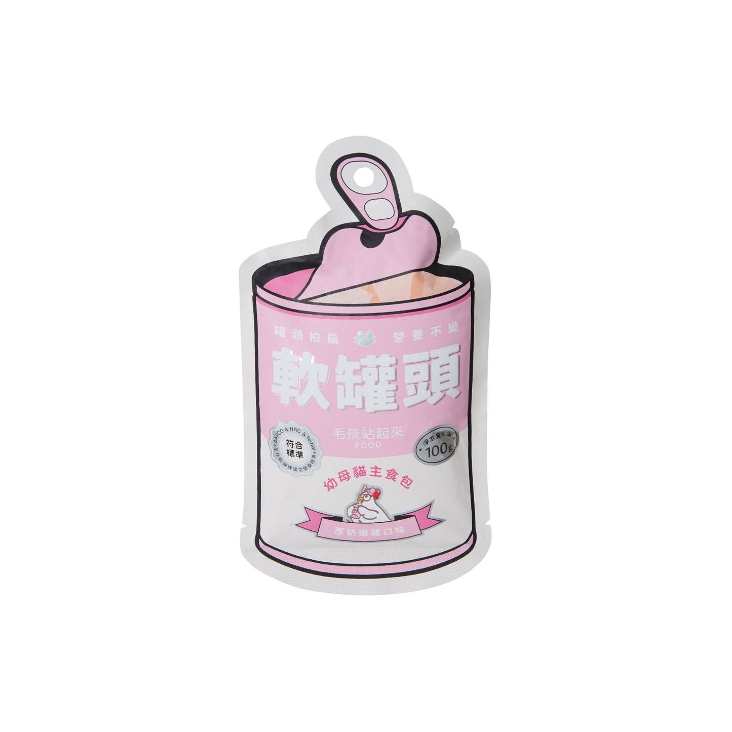毛孩站起來 軟罐頭 幼母貓主食餐包 100g
